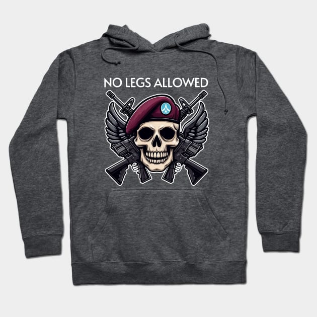 No Legs Allowed Hoodie by FlySquareWare